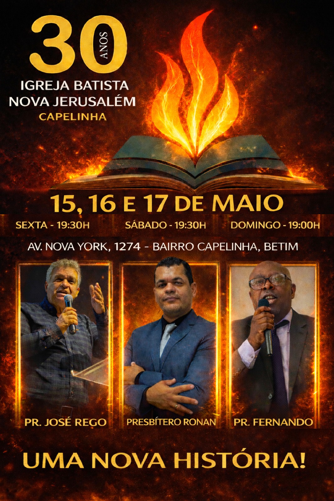Foto dos membros da igreja